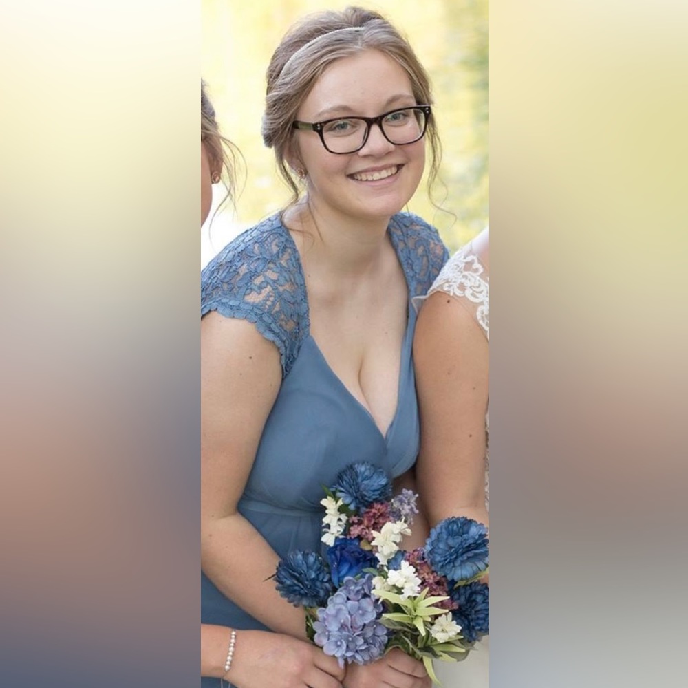 David’s Bridal bride’s maid dress